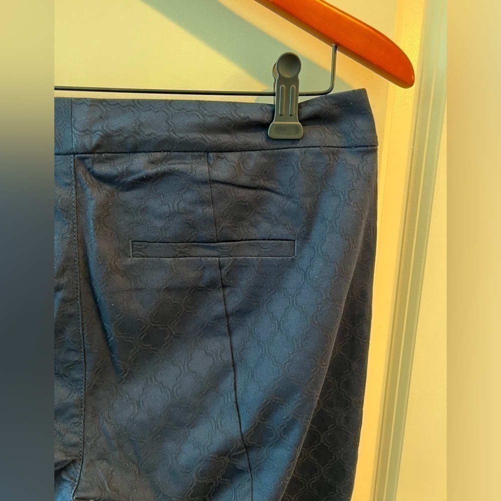 Lilly Pulitzer Kelly Textured Pants Navy Size 8 - Picture 6 of 16